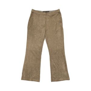 Religion Clothing Velvet Wide Leg Trousers Olive Green Size M 1746